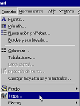 PANTALLA FORMATO WORD