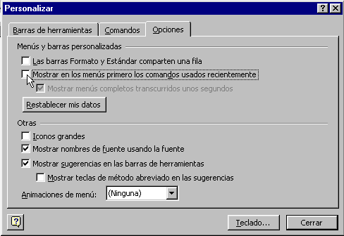 PERSONALIZAR WORD