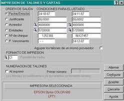 IMPRESIÓN DE TALONES Y CARTAS IMPRESIÓN DE TALONES Y CARTAS
